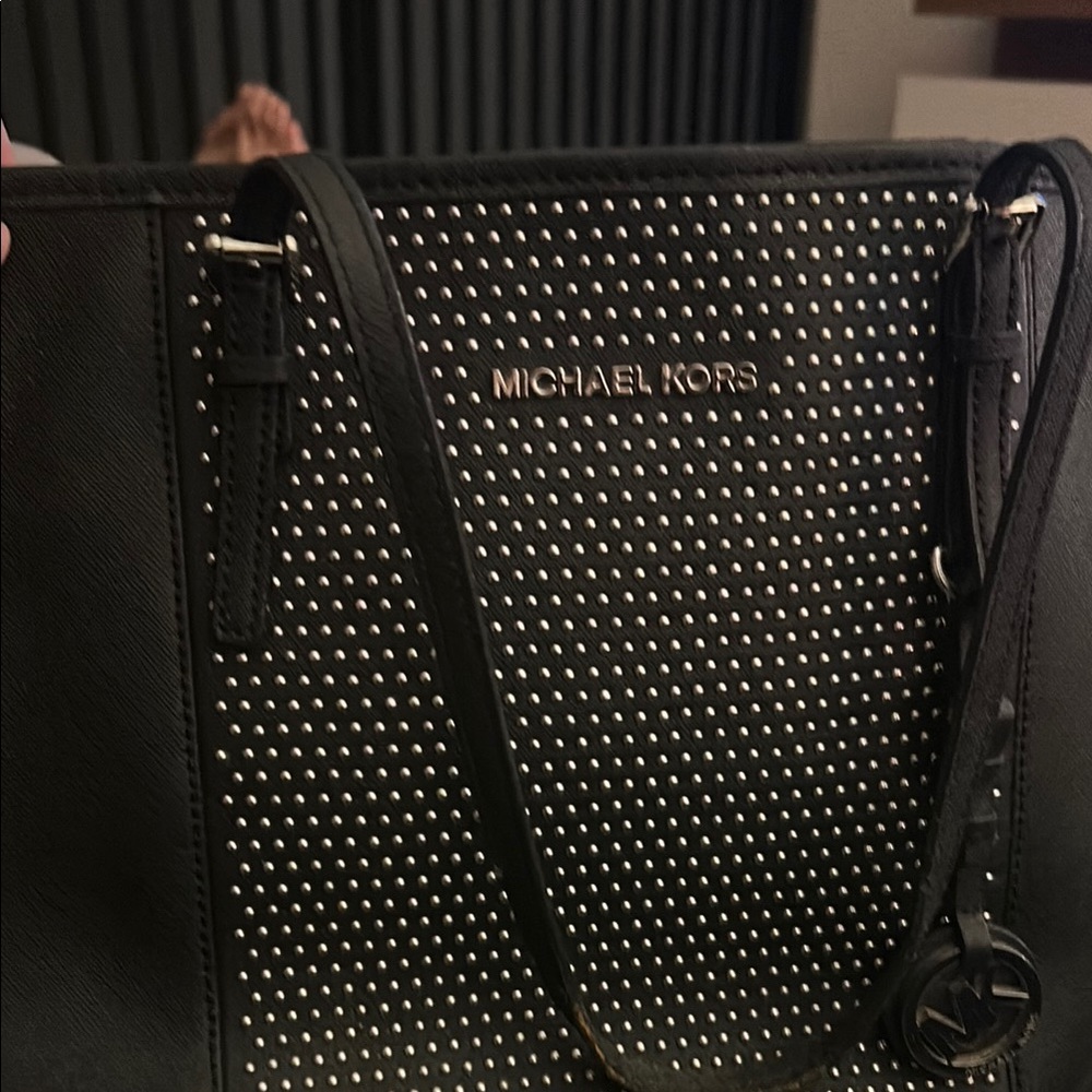 Michael Kors Black Studded Women's Bag Large